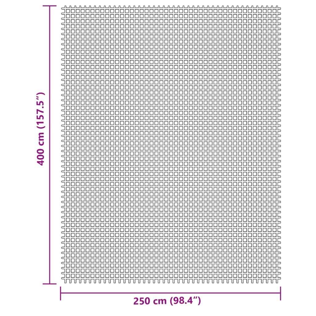 Telt teppe kremhvit 4x2,5 m