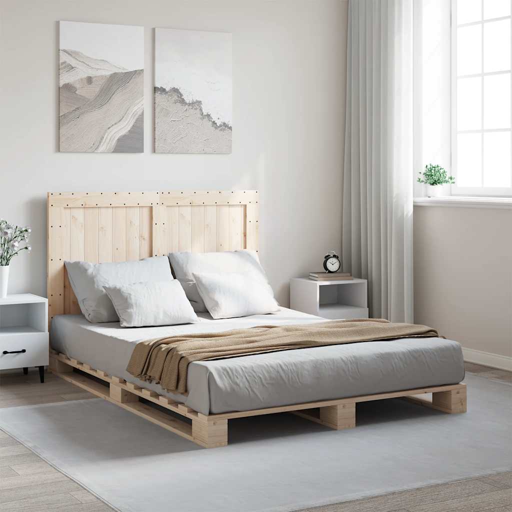 Sengeramme med hodegavl 140x200 cm heltre furu