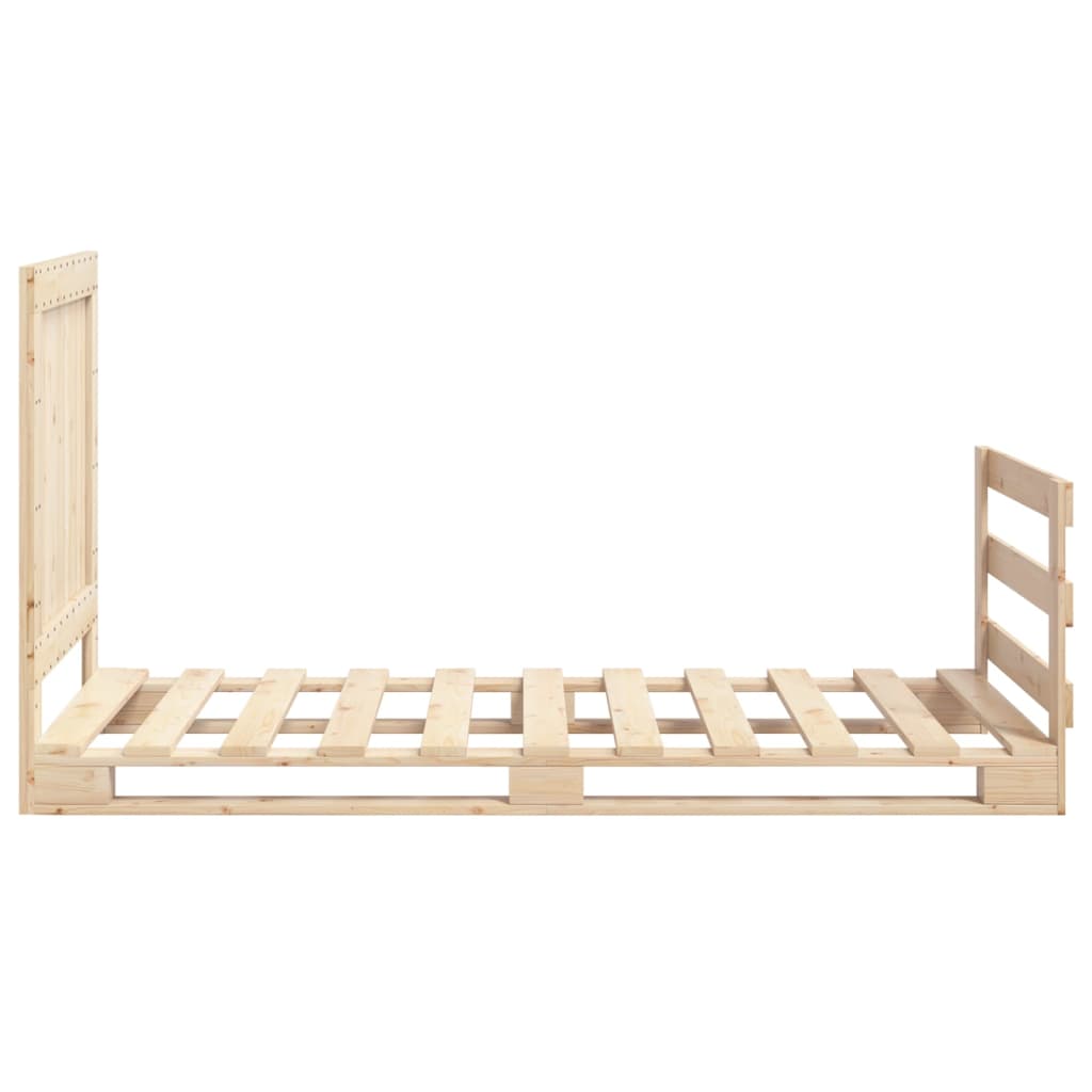 Sengeramme med hodegavl 90x200 cm heltre furu