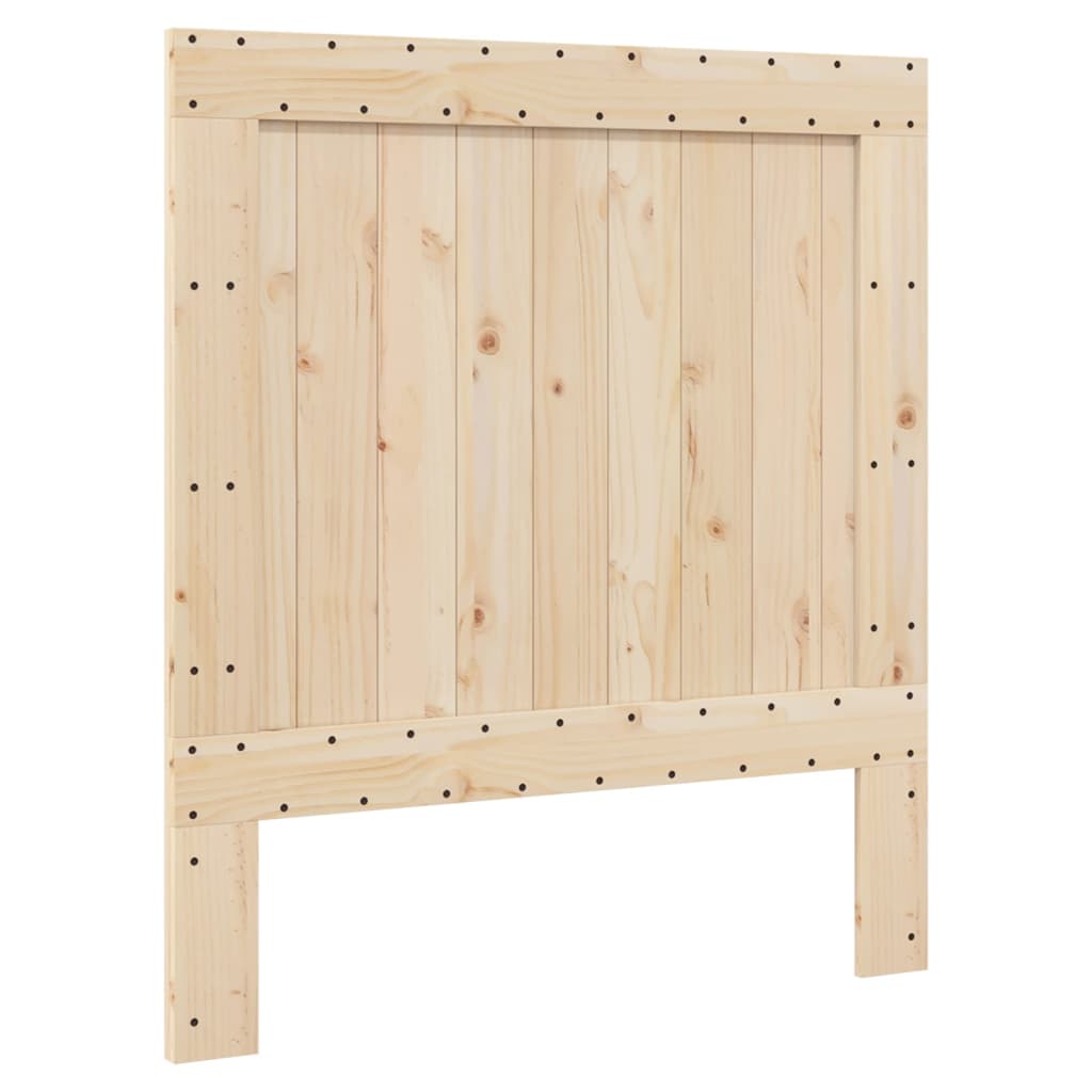 Sengeramme med hodegavl grå 90x200 cm heltre furu