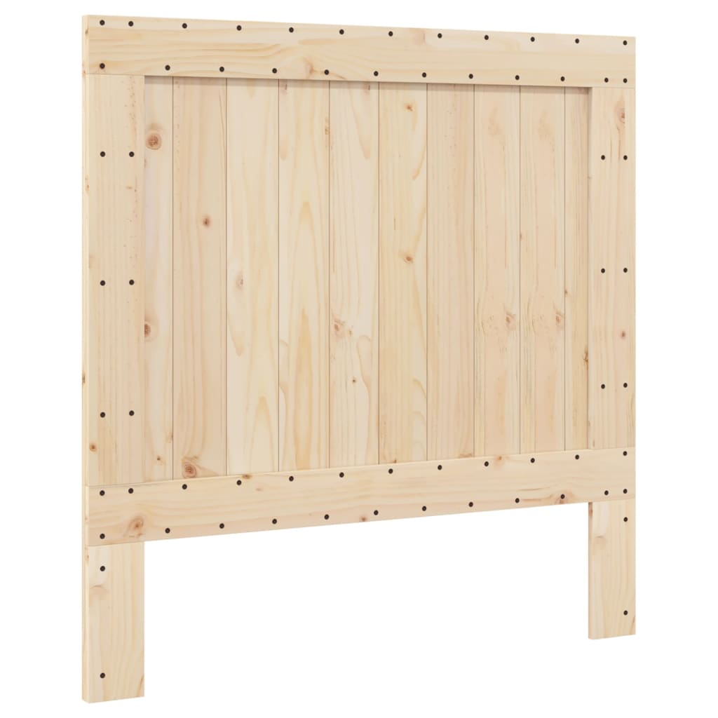 Sengeramme med hodegavl grå 100x200 cm heltre furu