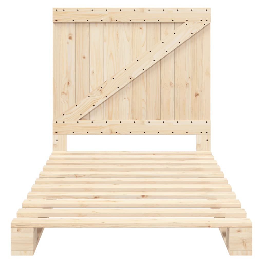Sengeramme med hodegavl 100x200 cm heltre furu
