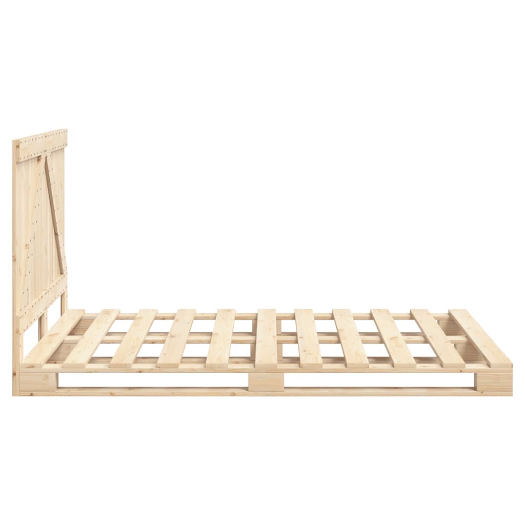 Sengeramme med hodegavl 140x200 cm heltre furu
