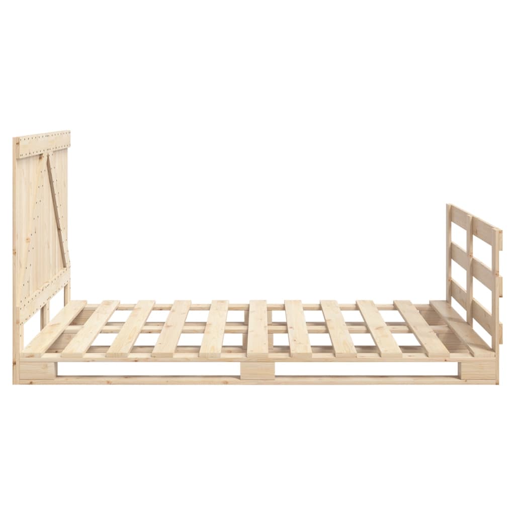 Sengeramme med hodegavl 140x200 cm heltre furu