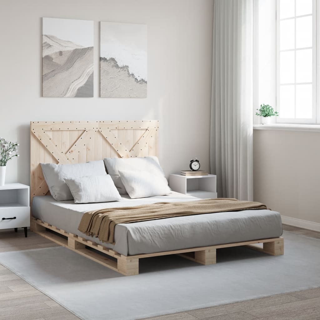 Sengeramme med hodegavl 160x200 cm heltre furu