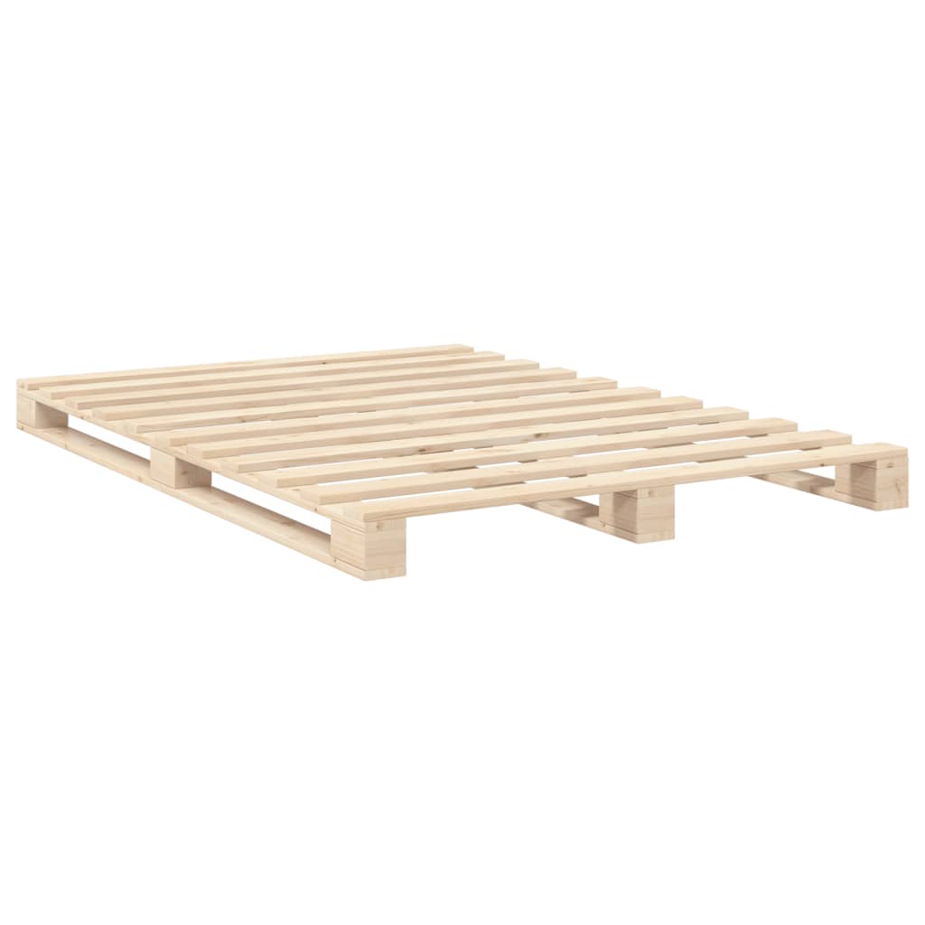 Sengeramme med hodegavl 140x200 cm heltre furu