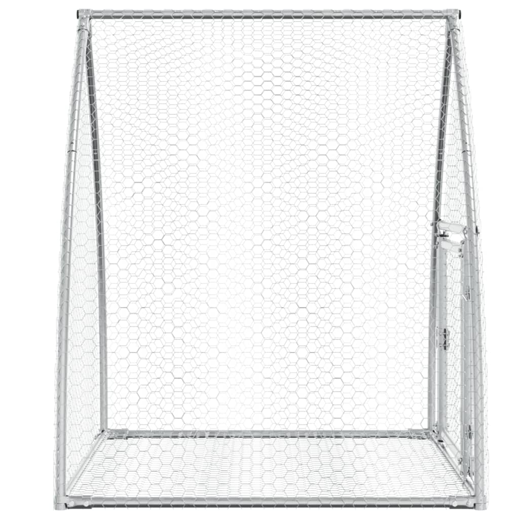 Kaninbur sølv 105x100x120 cm galvanisert stål