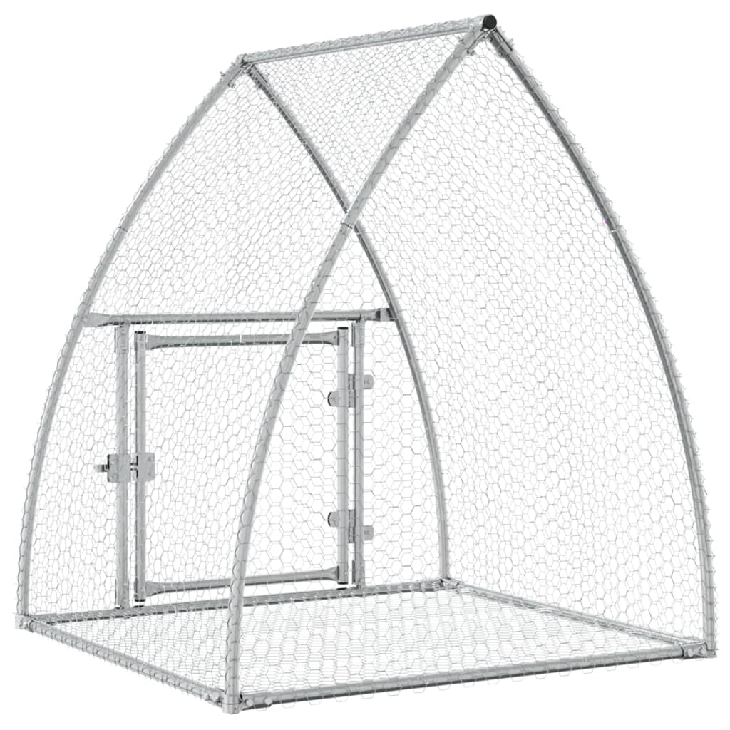 Kaninbur sølv 105x100x120 cm galvanisert stål