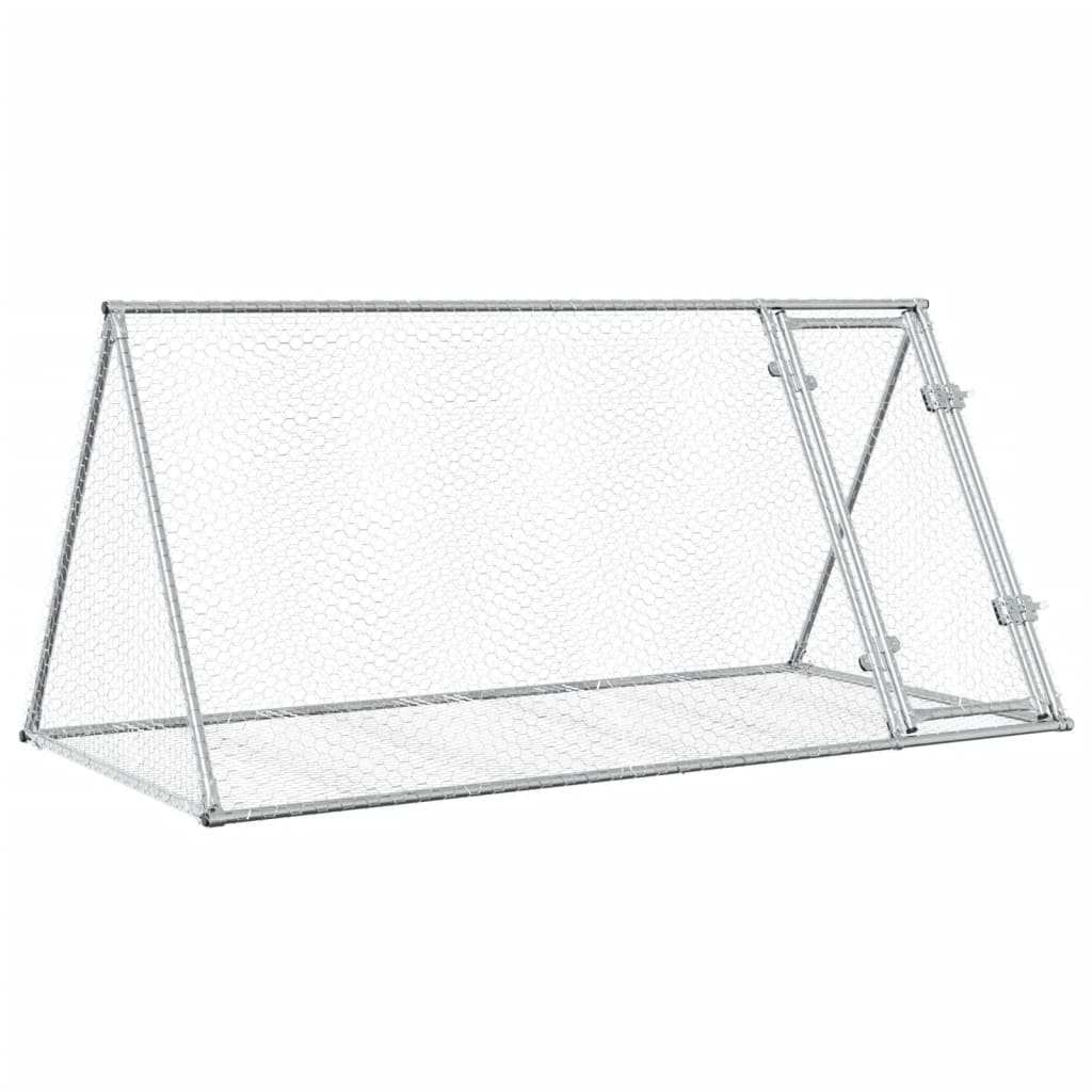 Kaninbur sølv 200x105x91 cm galvanisert stål
