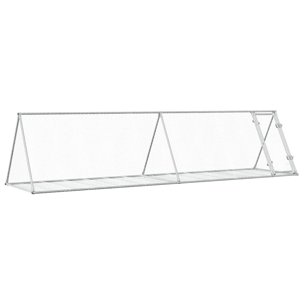 Kaninbur sølv 400x105x91 cm galvanisert stål