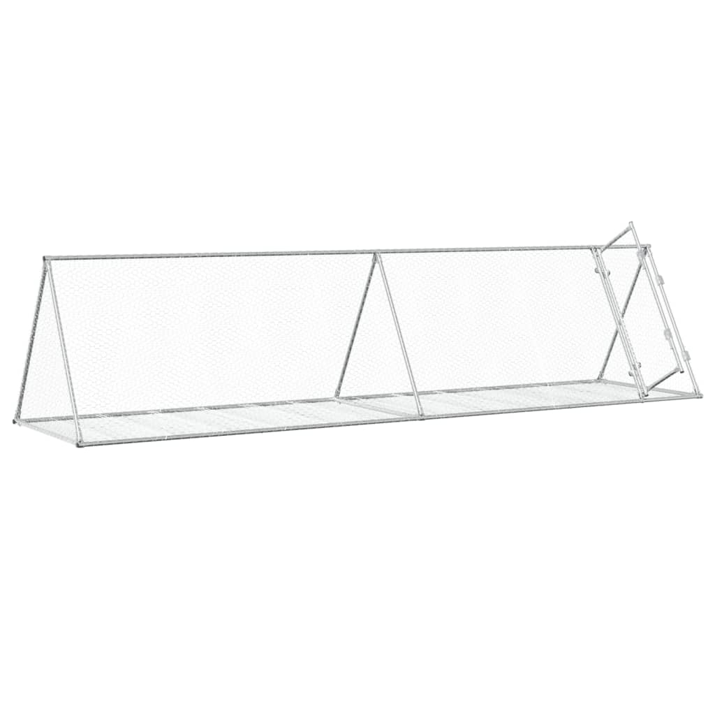 Kaninbur sølv 400x105x91 cm galvanisert stål