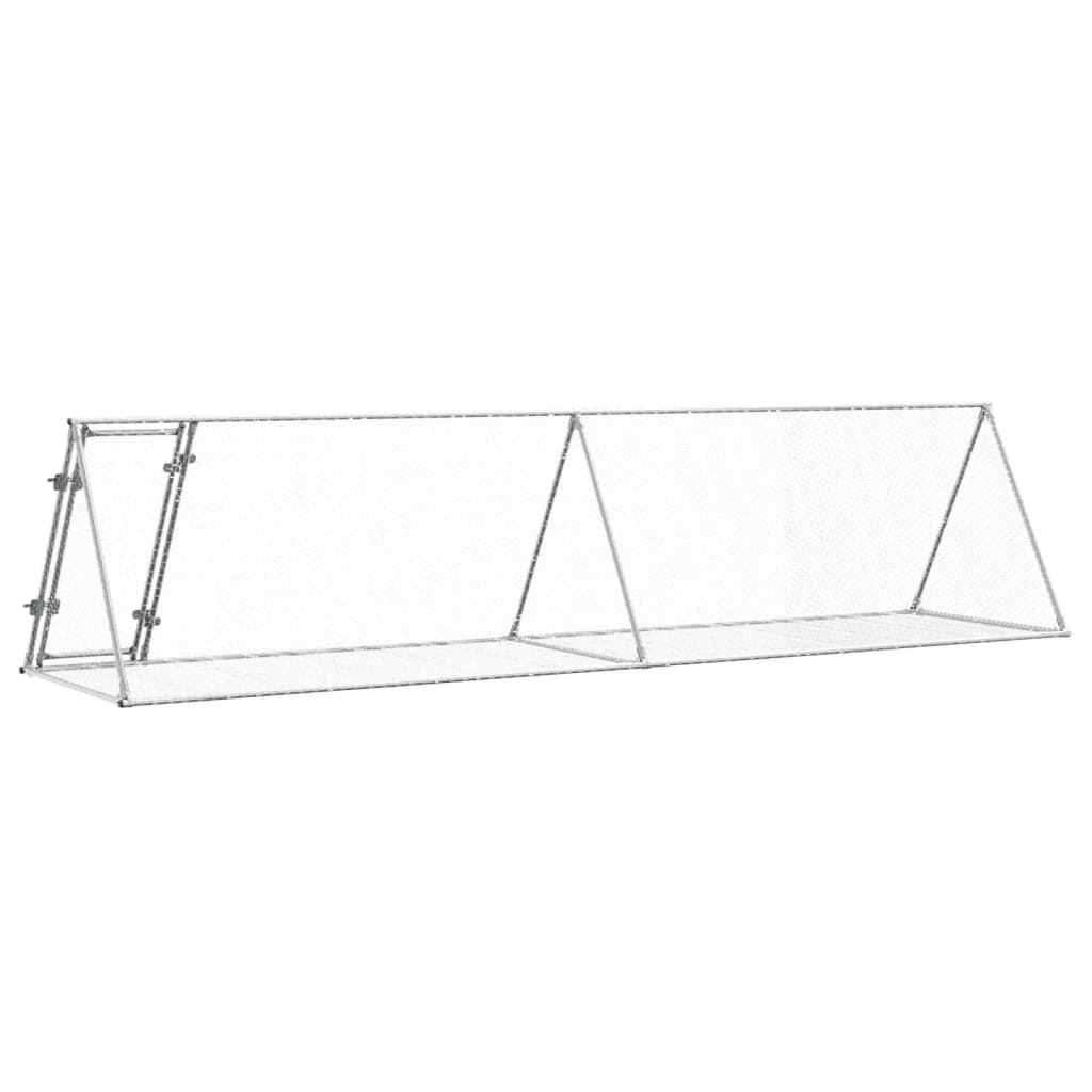 Kaninbur sølv 400x105x91 cm galvanisert stål