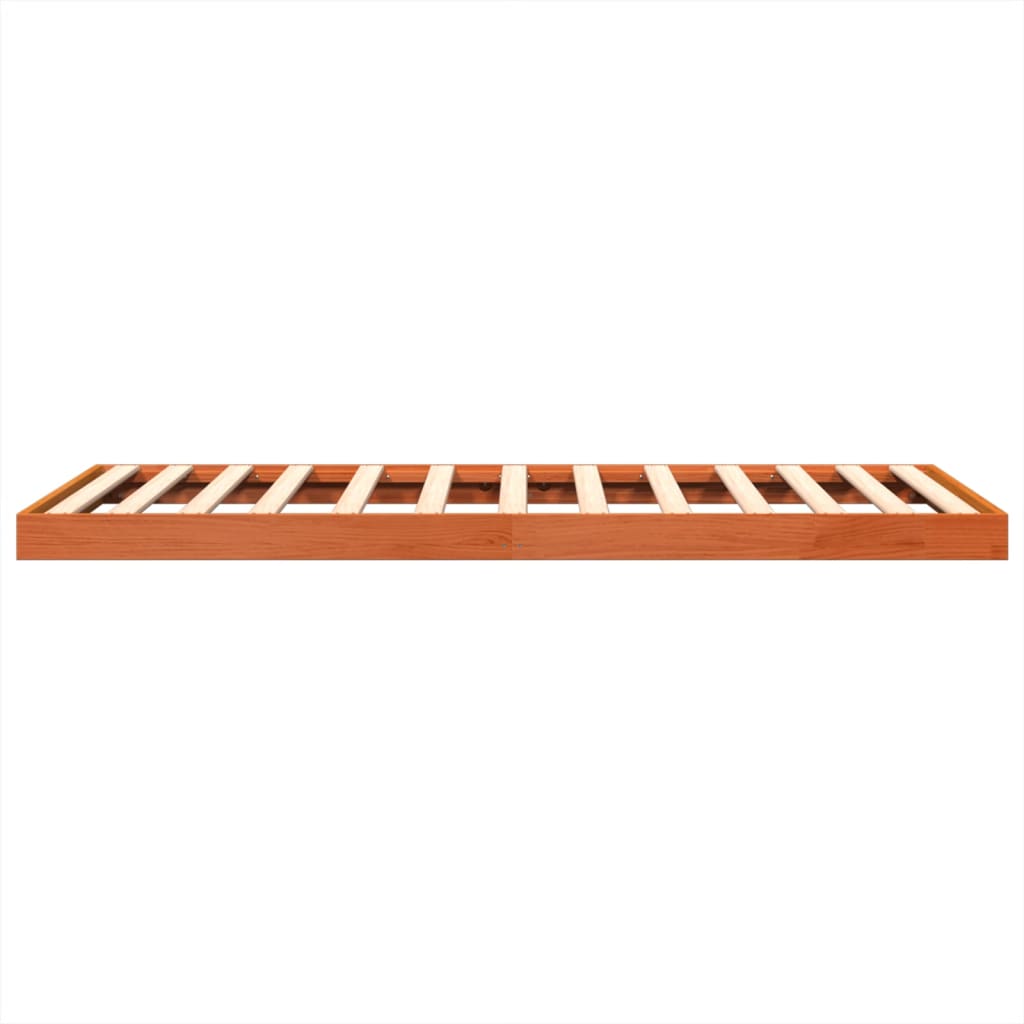 Sengeramme brun 120x190 cm heltre furu