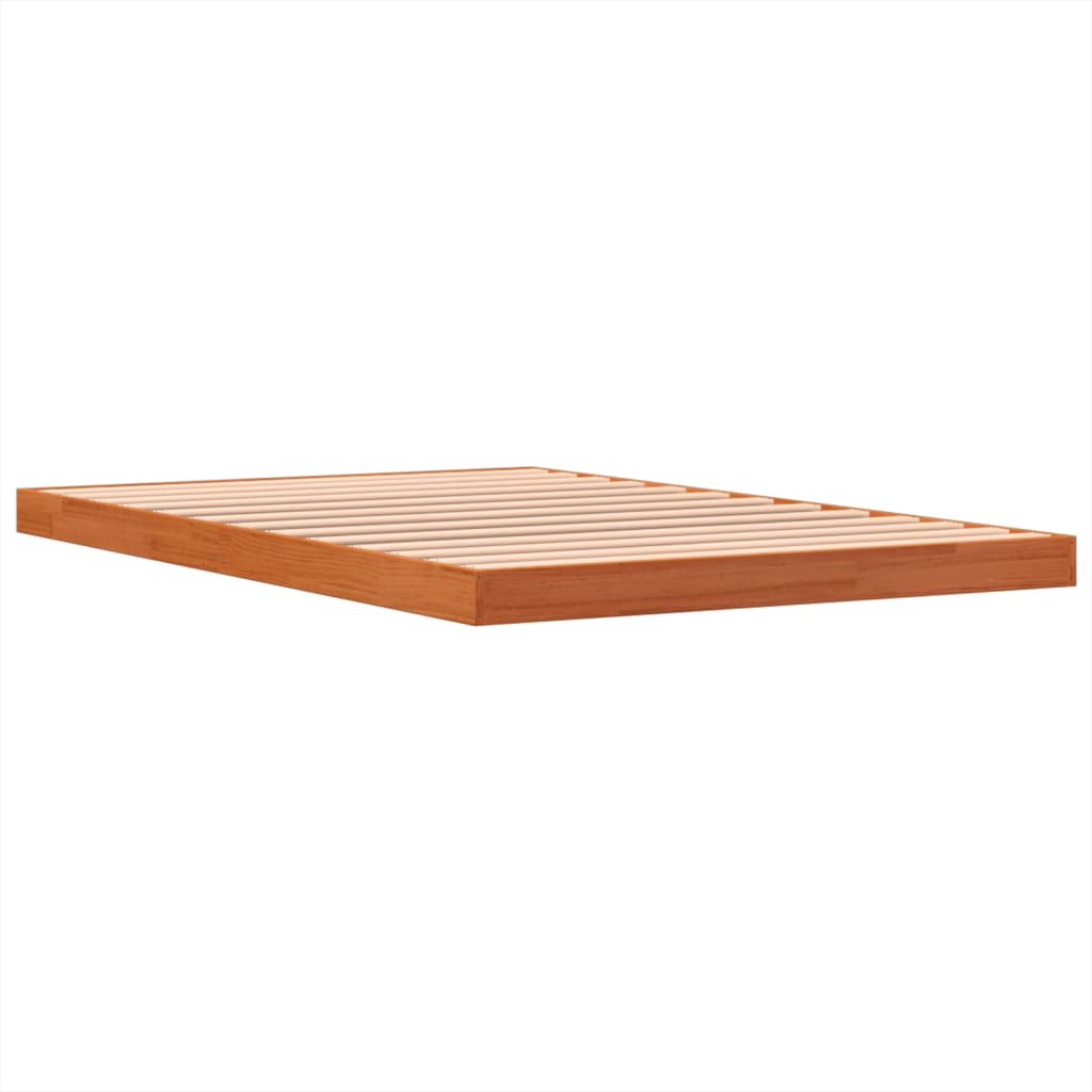 Sengeramme brun 120x190 cm heltre furu