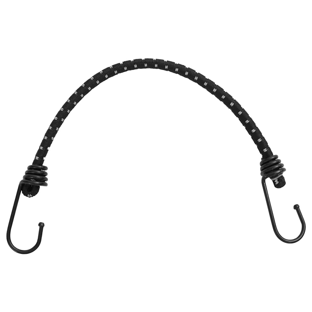 Strikksnorer med refleksstrimler og kroker 50 stk 46 cm