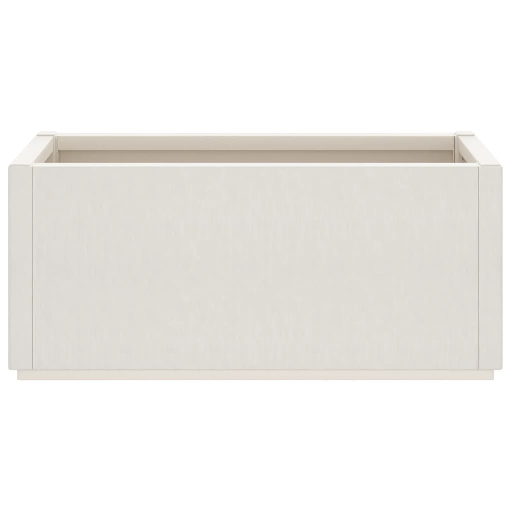 Plantekasse hvit 80x36x35 cm PP
