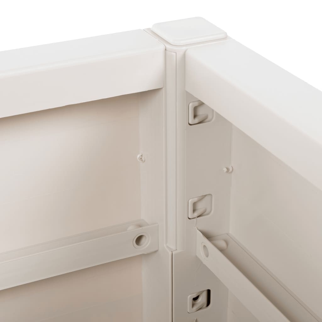 Plantekasse hvit 80x36x35 cm PP