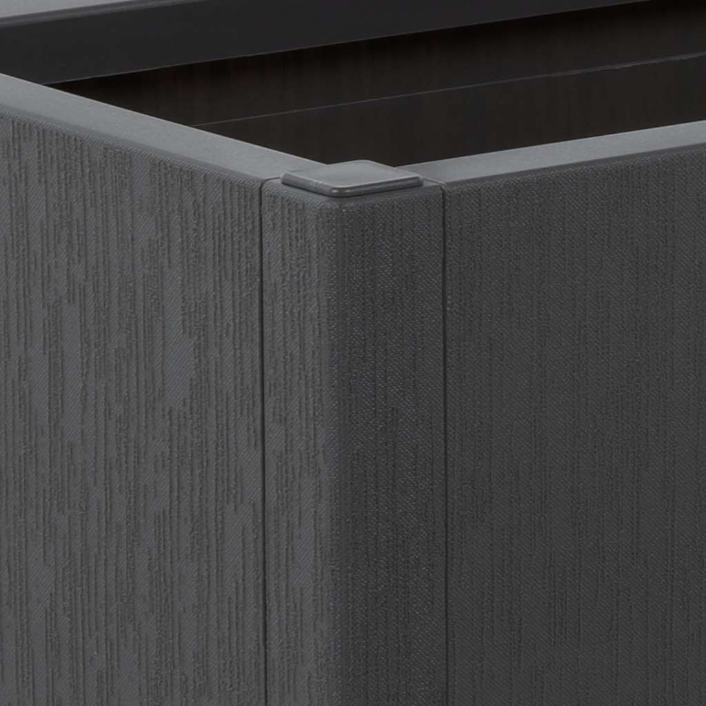 Plantekasse mørkegrå 80x36x35 cm PP
