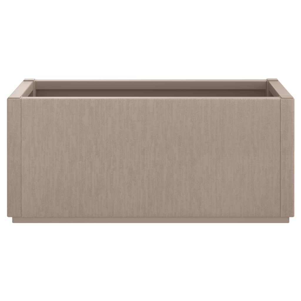 Plantekasse lysebrun 80x36x35 cm PP