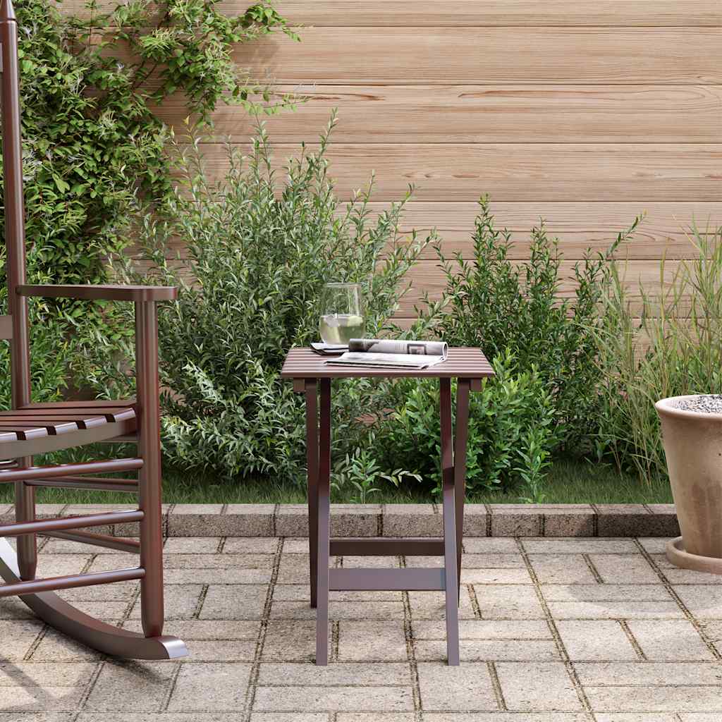 Sammenleggbart sidebord brun heltre poppeltre