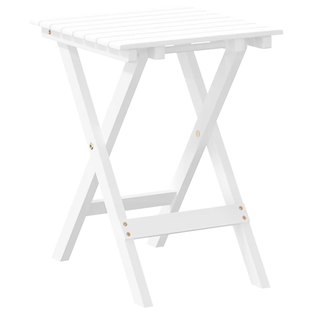 Sammenleggbart sidebord hvit heltre poppeltre