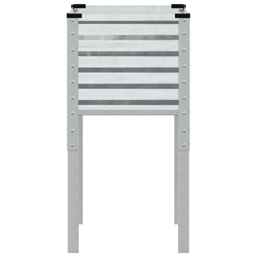 Hagepotte 45x45x88 cm galvanisert stål