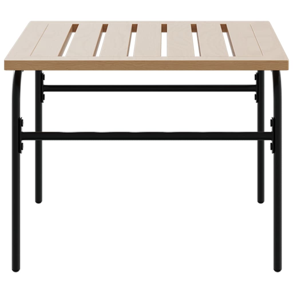 Stablebare salongbord 2 stk brun og svart stål