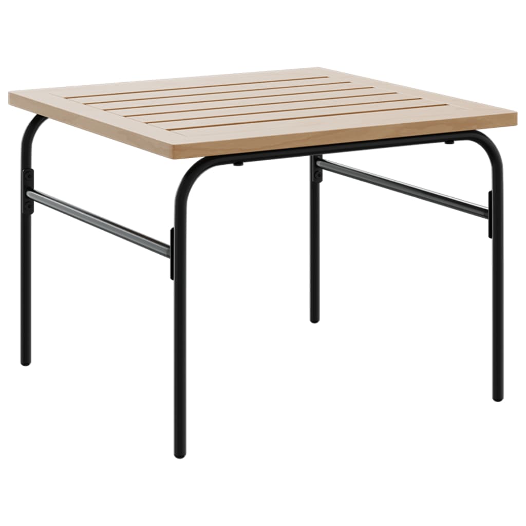 Stablebare salongbord 2 stk brun og svart stål
