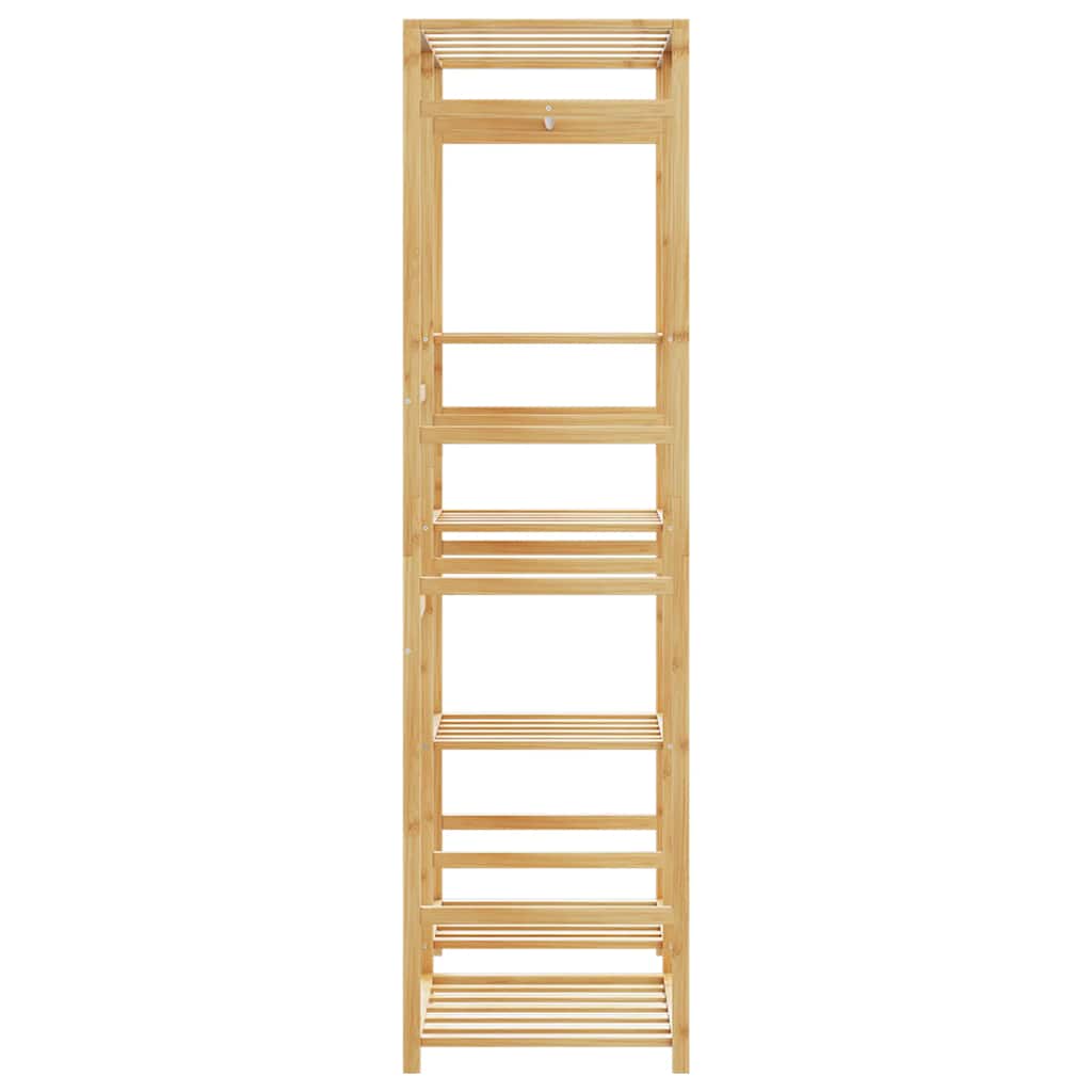 Klesstativ med hyller 100x50x184,5 cm bambus