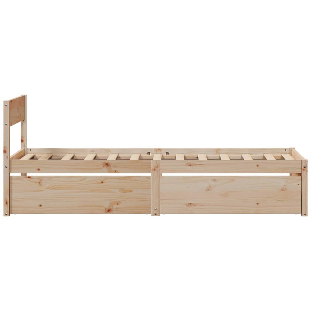 Sengeramme uten madrass 90x200 cm heltre furu