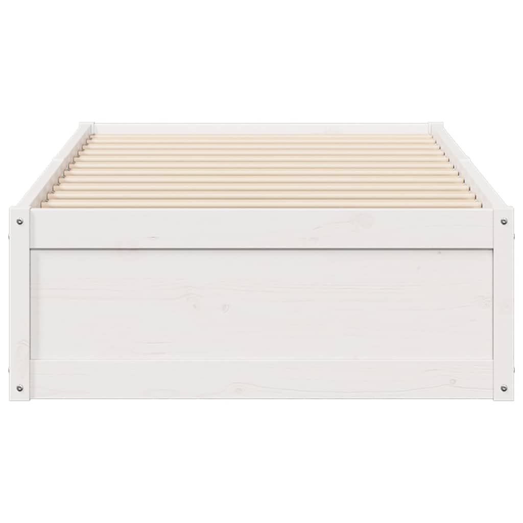 Sengeramme uten madrass hvit 90x190 cm heltre furu