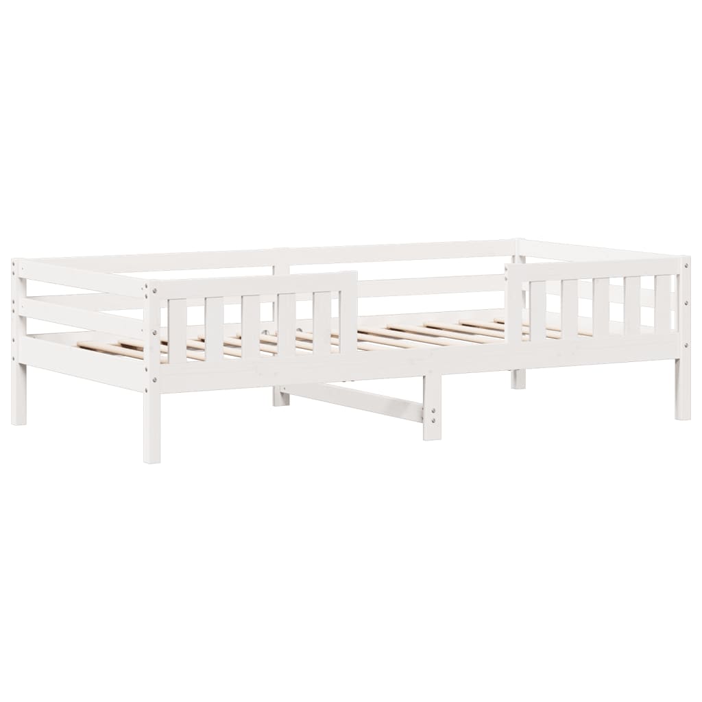 Sengeramme uten madrass hvit 80x200 cm heltre furu