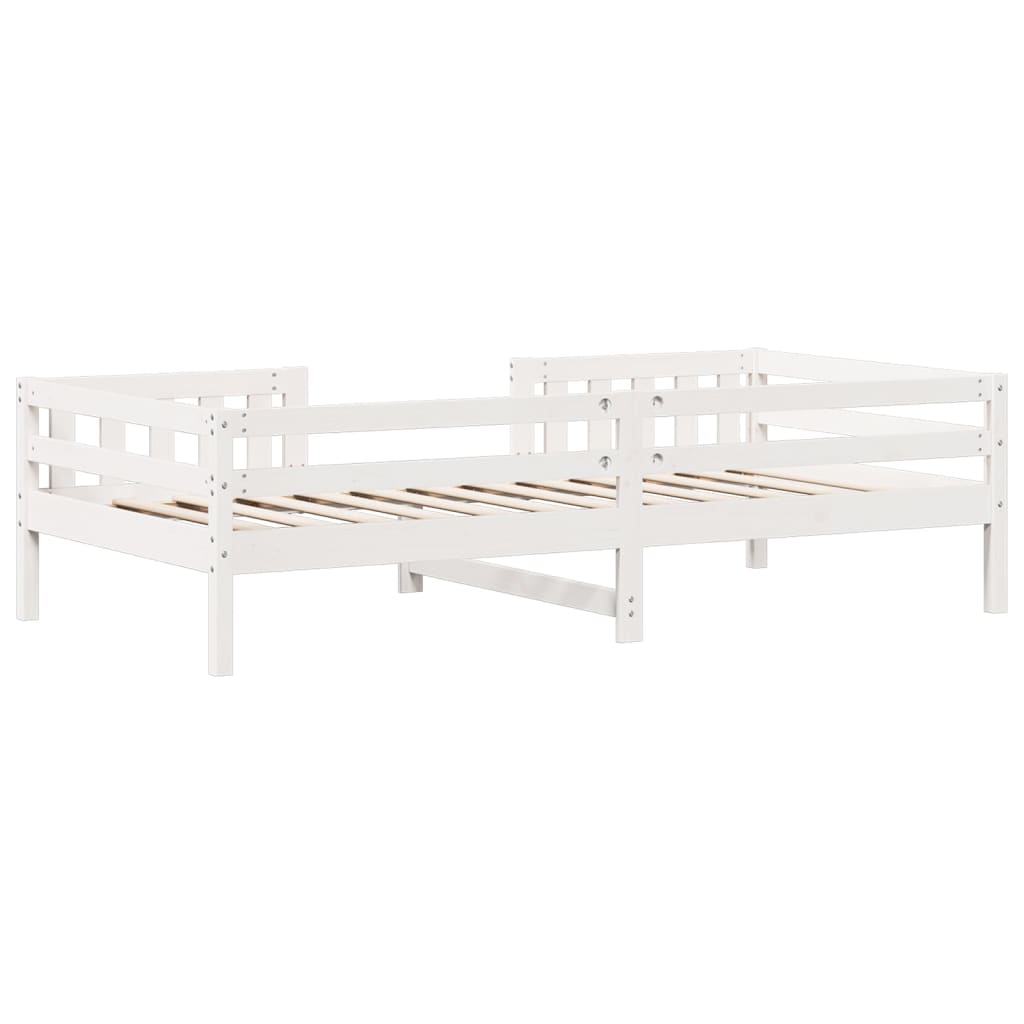 Sengeramme uten madrass hvit 75x190 cm heltre furu