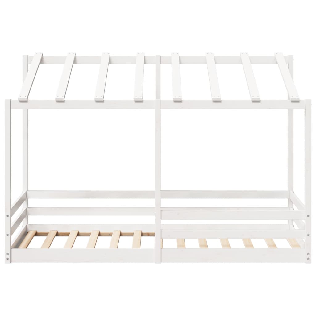 Tak for barneseng hvit 100x200 cm heltre furu
