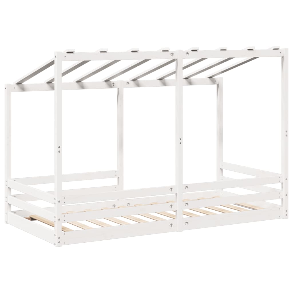 Tak for barneseng hvit 100x200 cm heltre furu