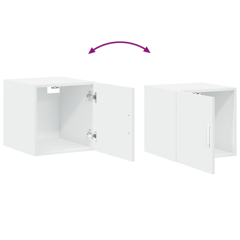 Veggskap hvit 40x42,5x40 cm konstruert tre vidaXL