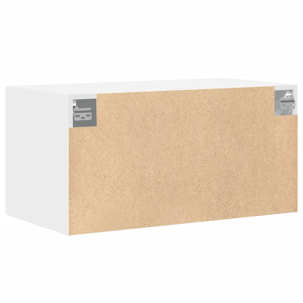 Veggskap hvit 80x42,5x40 cm konstruert tre vidaXL