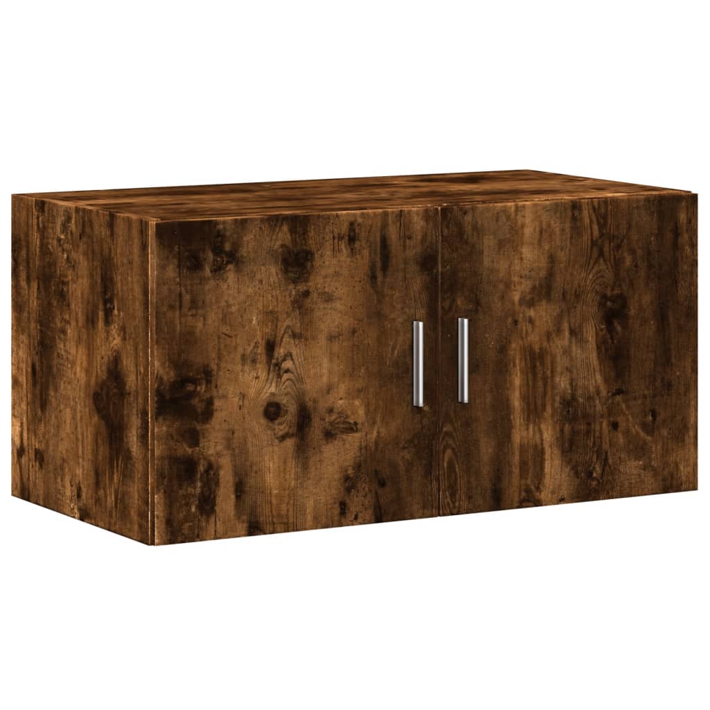 Veggskap røkt eik 80x42,5x40 cm konstruert tre vidaXL