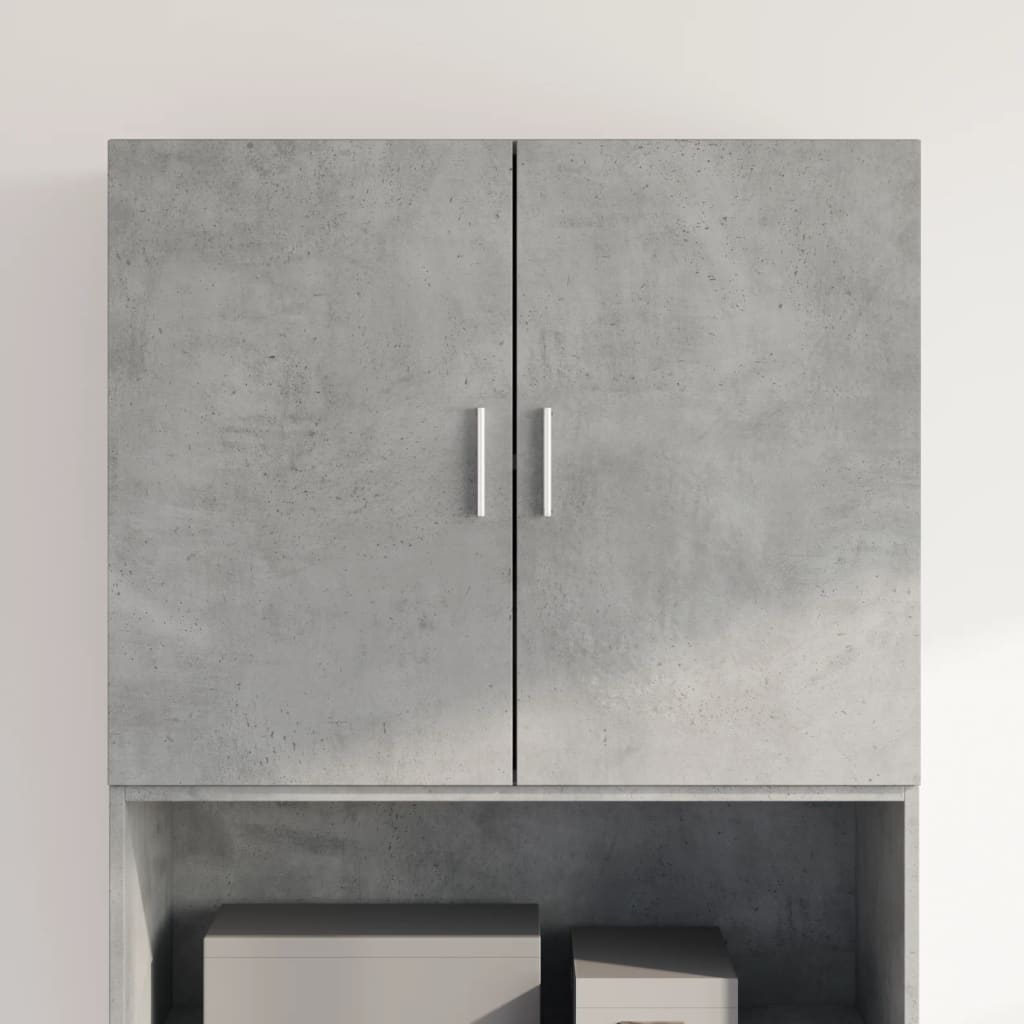Veggskap betonggrå 80x42,5x64 cm konstruert tre vidaXL