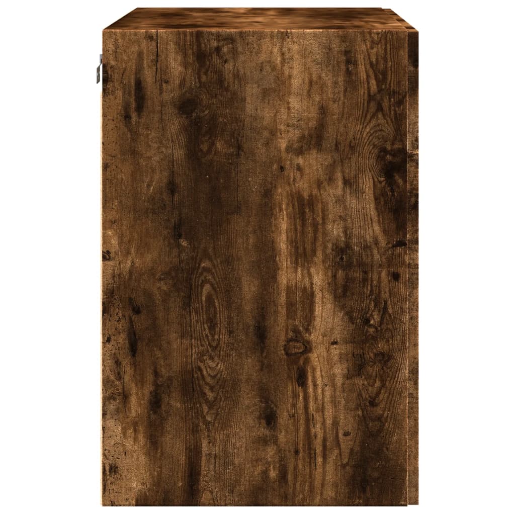 Veggskap røkt eik 80x42,5x64 cm konstruert tre vidaXL