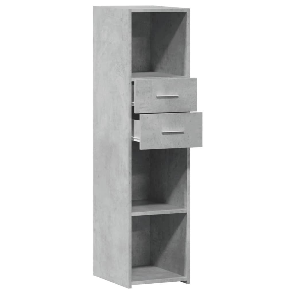 Hylle betonggrå 30x42,5x124 cm konstruert tre