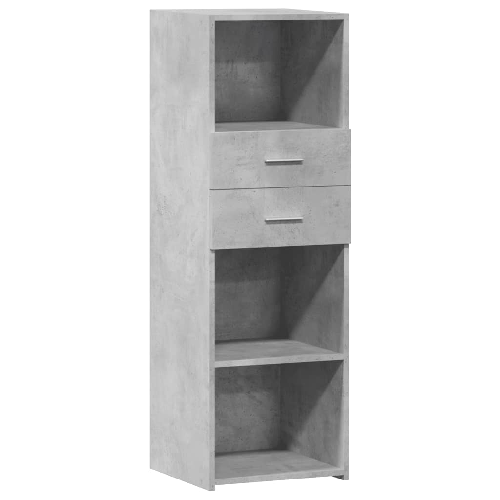 Hylle betonggrå 40x42,5x124 cm konstruert tre