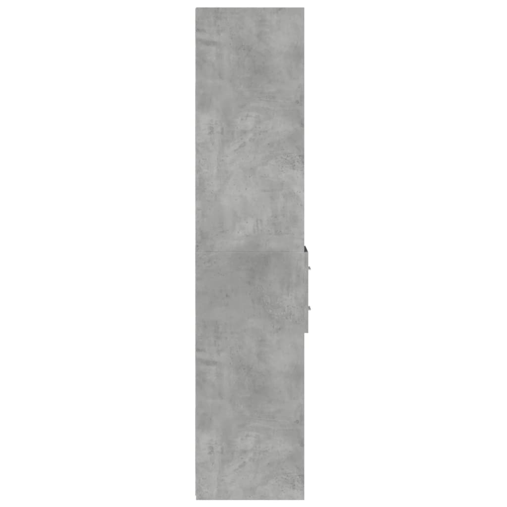 Hylle betonggrå 30x42,5x185 cm konstruert tre