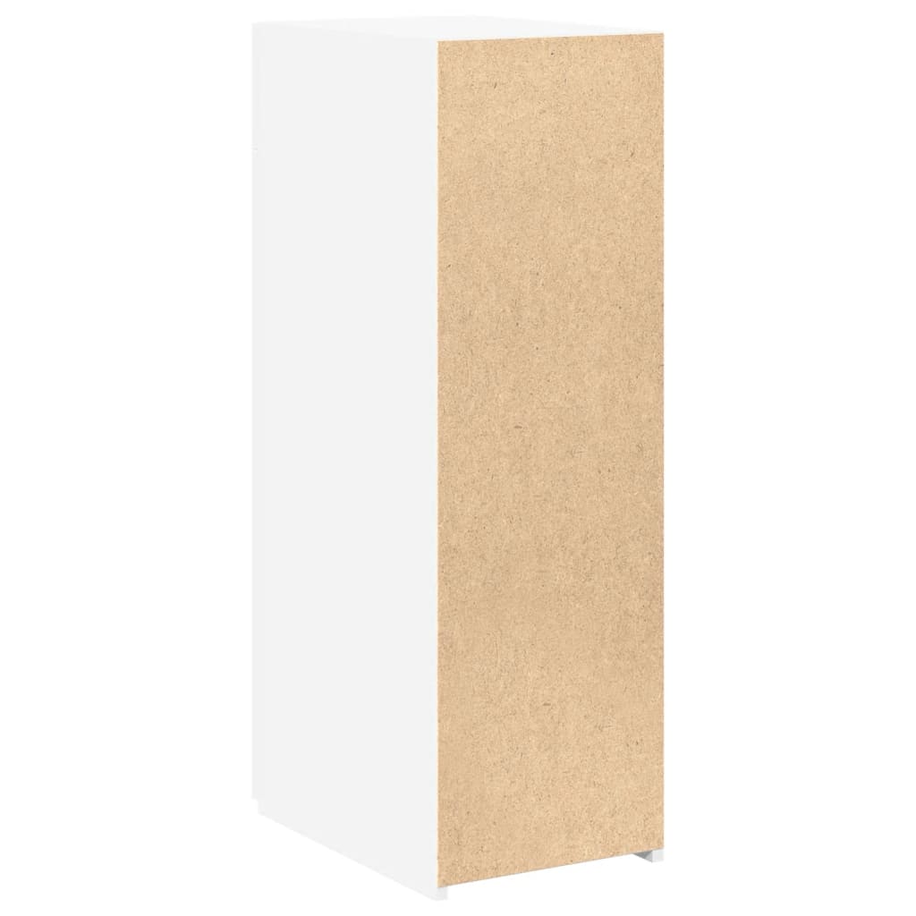 Skjenk hvit 30x42,5x93 cm konstruert tre