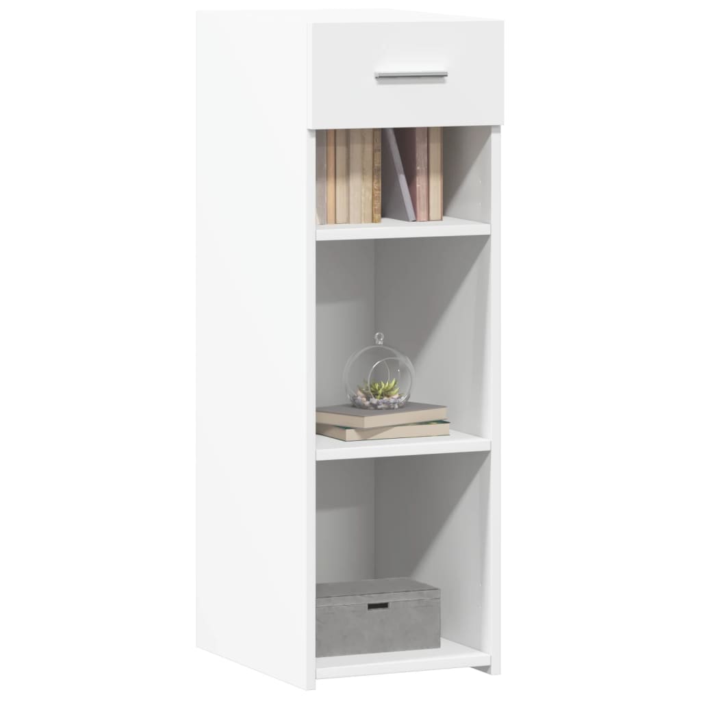 Skjenk hvit 30x42,5x93 cm konstruert tre