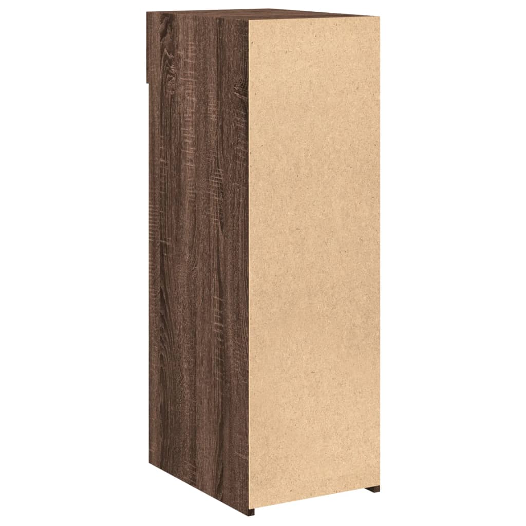 Skjenk brun eik 30x42,5x93 cm konstruert tre