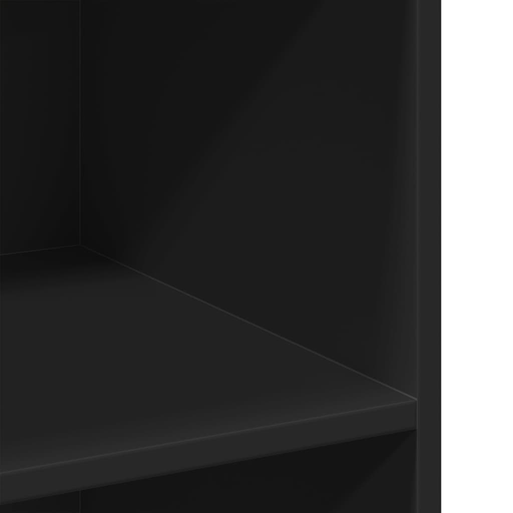 Skjenk svart 70x41x93 cm konstruert tre