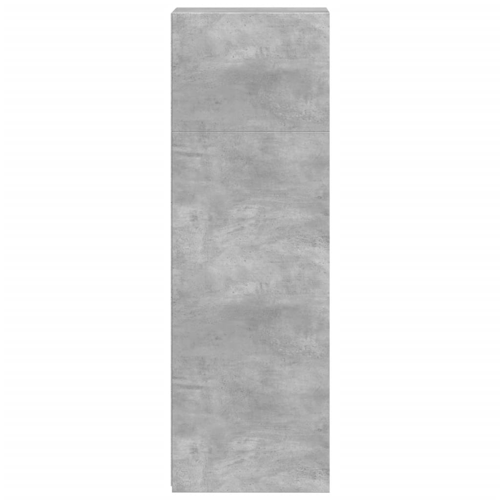 Hylle betonggrå 30x41x124 cm konstruert tre