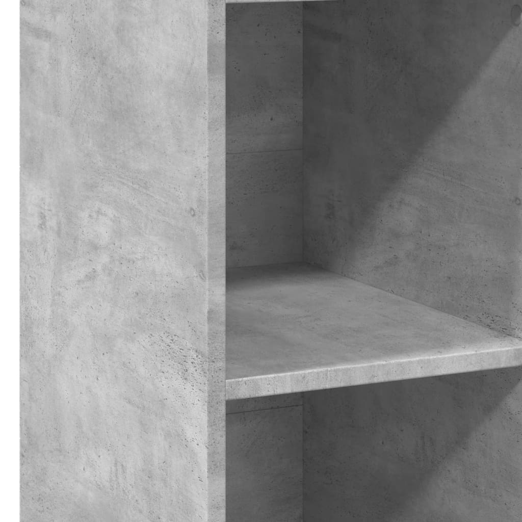 Hylle betonggrå 30x41x124 cm konstruert tre