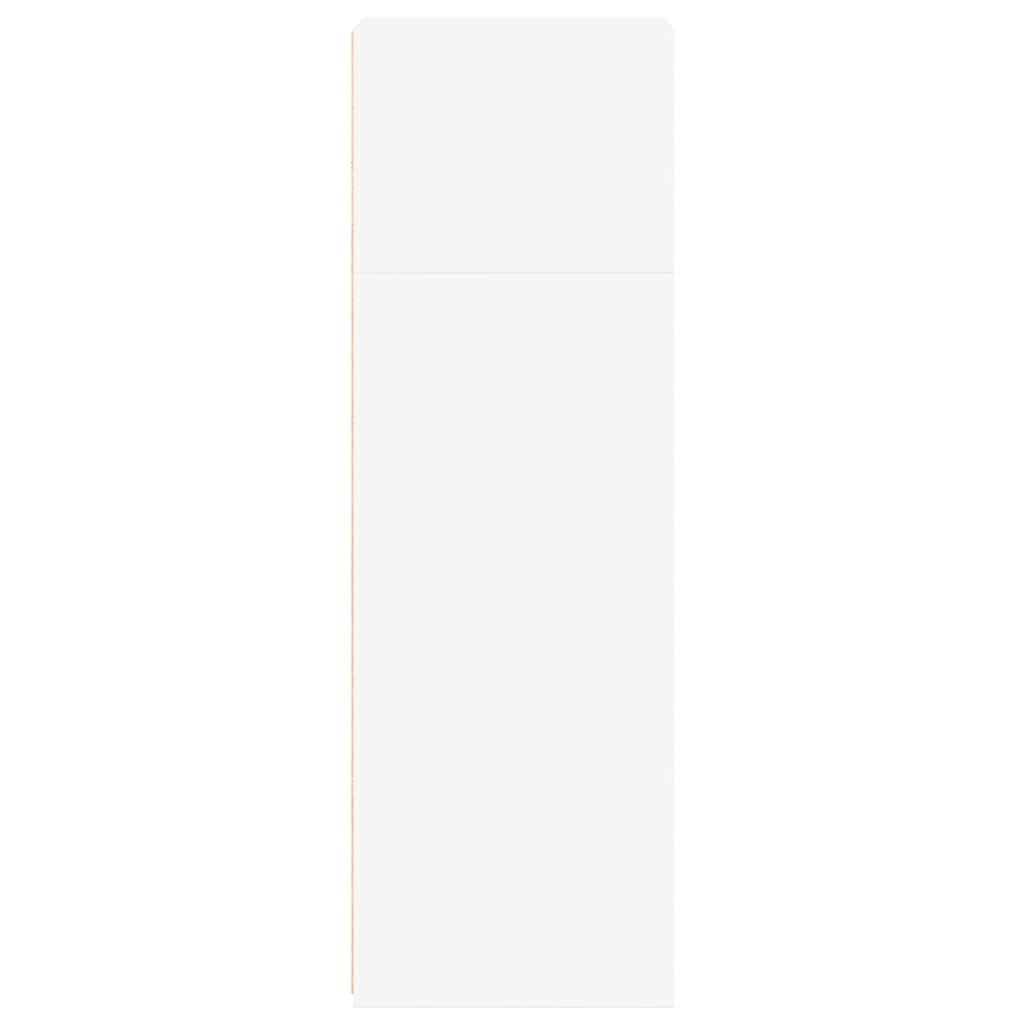 Hylle hvit 40x41x124 cm konstruert tre